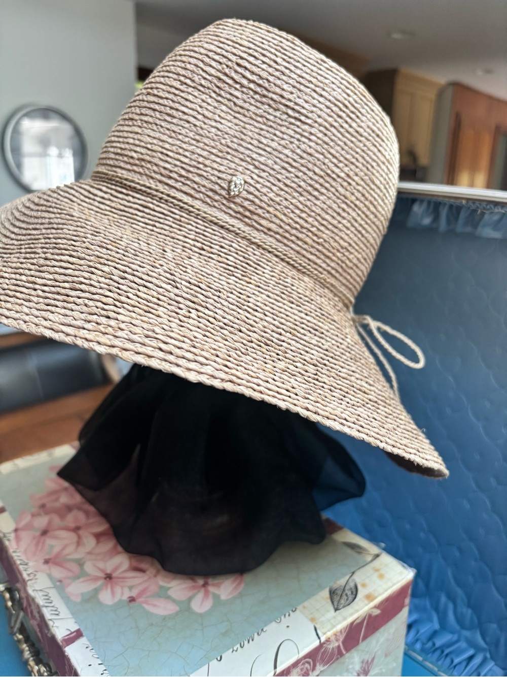 Delphina by Helen Kaminski Hand Rolled Raffia String sun upf 50 plus hat